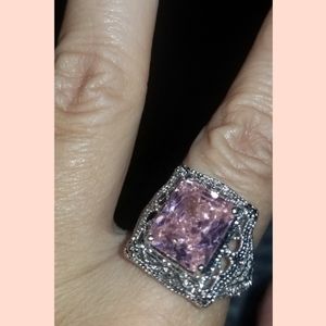 Rose Colored Stone Ring